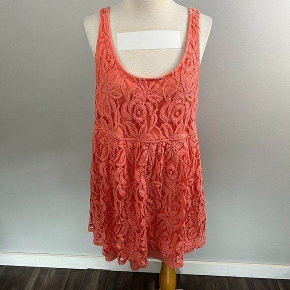 🌿4/$35 🌿 G21 Pink Lace Sleeveless Mini Dress (XXL) - Picture 2 of 9